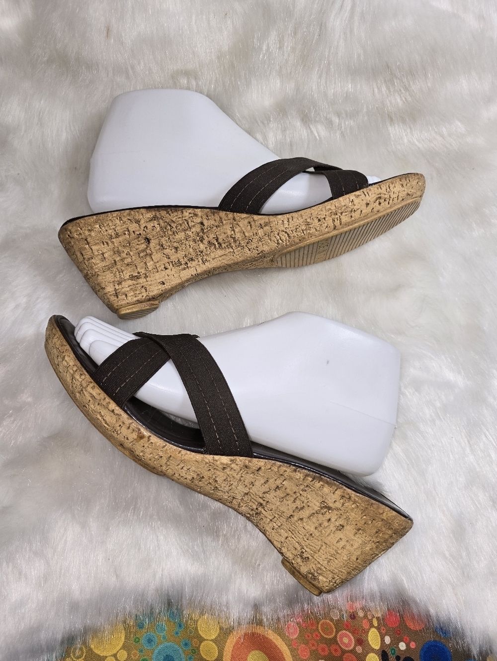 Italian Shoemakers Womens Wedge Slide Sandals - Picture 7 of 12